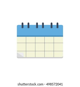 Modern vector calendar icon with a grid.
Flat design element for infographic and web.