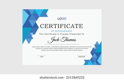 modern vector certificate. modern abstract certificate vector. certificate