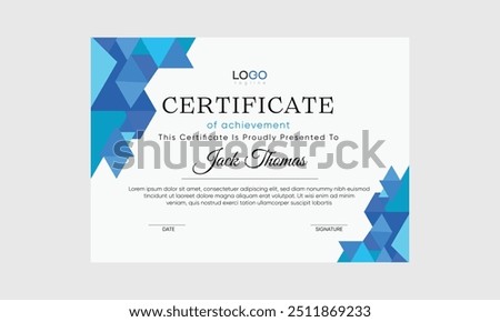 modern vector certificate. modern abstract certificate vector. certificate