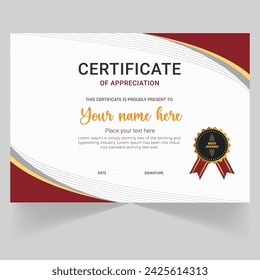 Modern Vector Certificate Design Template