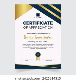 Modern Vector Certificate Design Template