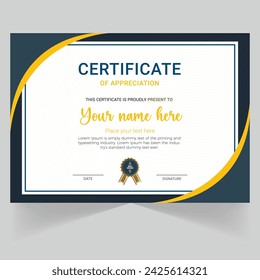 Modern Vector Certificate Design Template