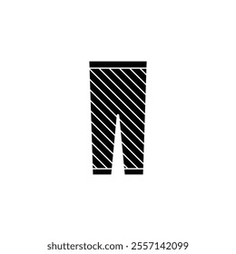 A modern vector clothing icon featuring black and colored stripes, perfect for fashion design, apparel branding, and retail visuals.