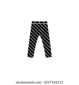A modern vector clothing icon featuring black and colored stripes, perfect for fashion design, apparel branding, and retail visuals.