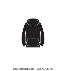 A modern vector clothing icon featuring black and colored stripes, perfect for fashion design, apparel branding, and retail visuals.