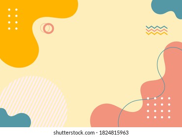 Modernos fondos vectoriales de collage, diseños contemporáneos de moda, colores pastel, buenos para tu sitio web de negocios, impresiones, medios sociales, invitaciones, portadas, etc.