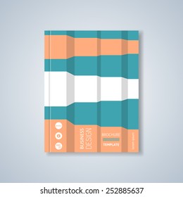 Modern vector colorful abstract brochure design layout