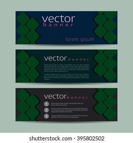 Modern vector colorful banner design