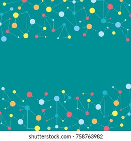 Modern vector colorful templates. Abstract geometric background with connected lines and dots. Business, science, medicine, communication, network and technology design.

