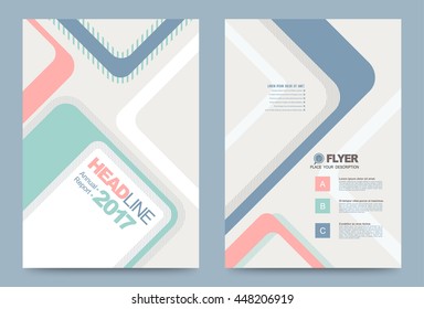 Modern Vector cover abstract brochure, report, document or flyer design, magazine, poster template. Vector illustration.