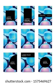 Modern vector cover design set