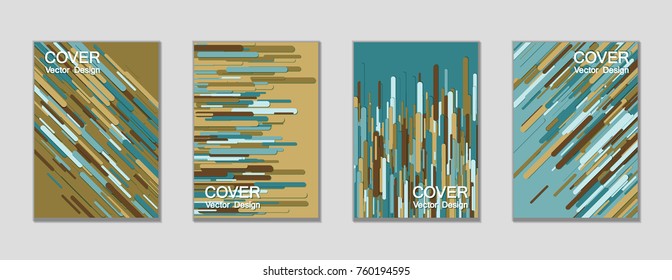 Modern vector cover magazine design layout. Creative trendy colors cover backgrounds. Vector minimal magazine brochure geometric templates, dynamic rounded shapes tech pattern background composition.