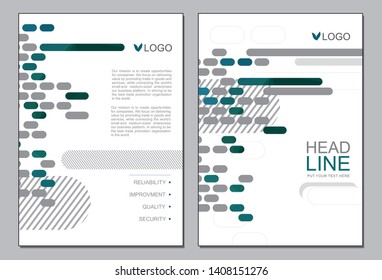 modern vector cover page design EPS