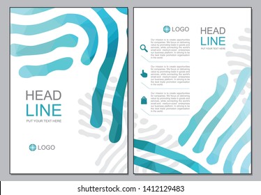 Modern vector cover page design