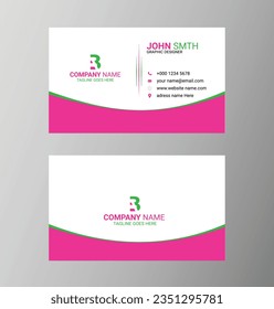 Tarjeta de negocios creativa Vector moderna 