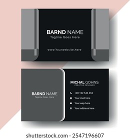 Modern Vector Creative and Clean Business Card Template,