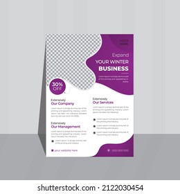 Modern, vector, creative, professional colorful flyer template or brochure cover. A4 leaflet or cover presentations easy to use for a company or a professional institution.