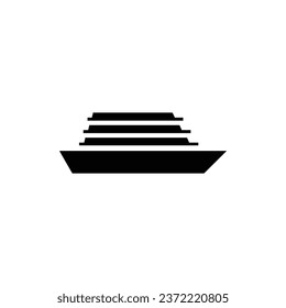 modern vector cruise ship icon design template