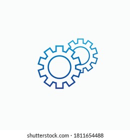 Modern vector design of app settings icon.