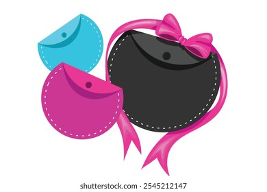 Modern Vector Design of Black Friday Super Sale Labels. Black Friday Super Sale Black, Blue and Pink Advertising Banner Templates Isolated  Vector Design Elements November New Year Marketing Discount.