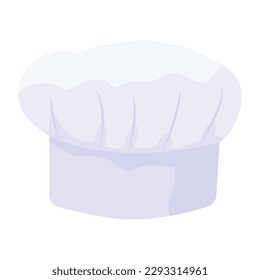 Modern vector design of chef cap, flat style 