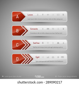 Modern vector design elements for infographics, print layout, web pages.