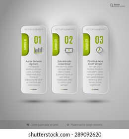 Modern vector design elements for infographics, print layout, web pages.