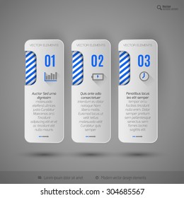 Modern vector design elements for infographics, print layout, web pages.