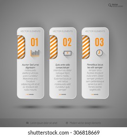 Modern vector design elements for infographics, print layout, web pages.