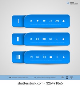 Modern vector design elements for infographics, print layout, web pages.