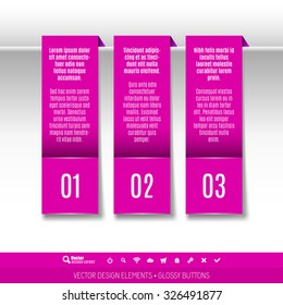 Modern vector design elements for infographics, print layout, web pages.
