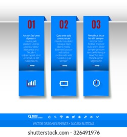Modern vector design elements for infographics, print layout, web pages.