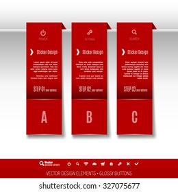 Modern vector design elements for infographics, print layout, web pages.