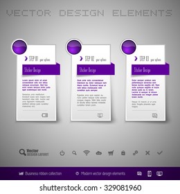 Modern vector design elements for infographics, print layout, web pages.