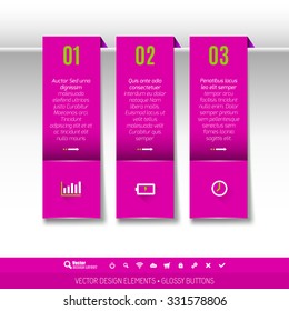 Modern vector design elements for infographics, print layout, web pages.