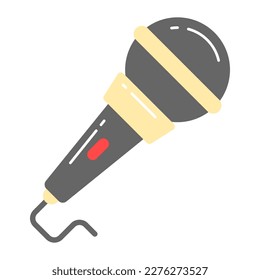 Modern vector design of microphone in editable style, singing mic