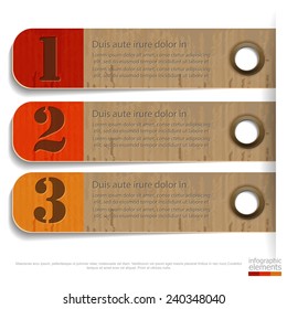 Modern vector design, paper, cardboard texture, infographic elements