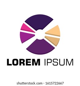 modern vector design of a round cd