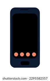 Diseño vectorial moderno icono de teléfono inteligente aislado