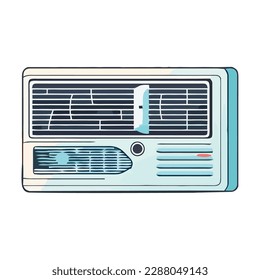 Modern vector design symbolizes broadcasting technology revival isolated