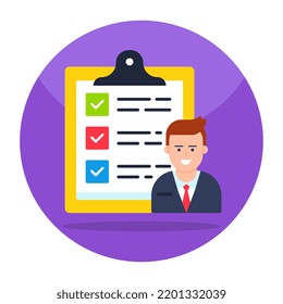 Modern vector design of task list 