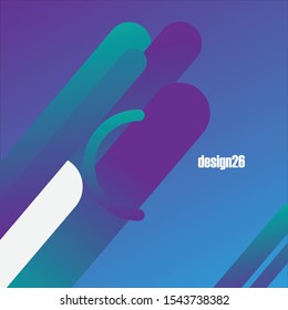 Modern vector design template. Cool gradient shapes  composition. Eps10 vector.

