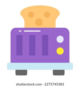 Modern vector design of toaster, toasting machine icon