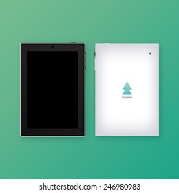 Modern vector devices. Universal template of smartphone / tablet with place for your content.
