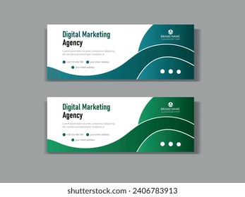 modern vector digital business marketing promotion facebook cover design template