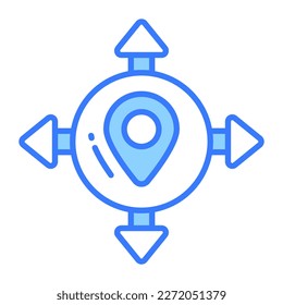 Modern vector of direction in trendy style, premium icon