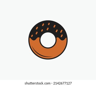 Modern Vector Donut Shop Logo Donuts Stock Vector Template.