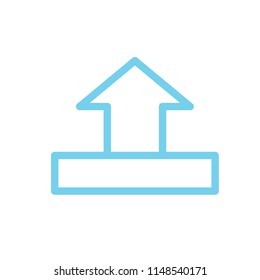 Modern vector download icon for web design