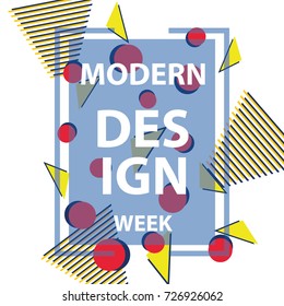 Modern vector dynamic frame with geometrical elements. Modern design concept.   Stylish geometric frames. Element for flyers brochures, design business cards and banners. Vector illustration.