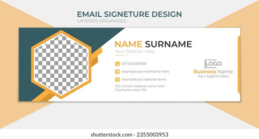 Modern Vector Email signature or social media cover Design!
this Template Customizable design

Size: 600×200 Pixels (RGB Color)
Well Organized  Easy to edit
Font (Free)